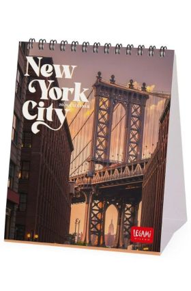 DESK CALENDAR - 2026 DESK CALENDAR - NEW YORK- 12X14,5 - CITIES LEGAMI