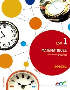 Matemàtiques 1. ESO. Anaya + Digital.