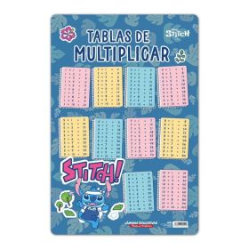 LAMINA EDUCATIVA ESPAÑOL TABLA DE MULTIPLICAR DISNEY
