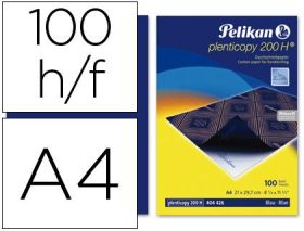 (100) PAPEL CALCO CARBON AZUL PELIKAN