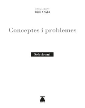 Guia didàctica. Biologia: conceptes bàsics i problemes. Batxillerat