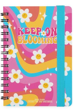 12-MONTH DIARY - 2025 - SMALL WEEKLY SPIRAL BOUND DIARY - DAISY LEGAMI