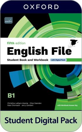 ENGLISH FILE B1 STUDENT AND WORKBOOK WITH KEY FIFTH EDITION 5A ED.