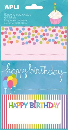 ETIQUETAS PEGATINAS CUMPLEAÑOS