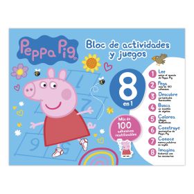 BLOC DE ACTIVIDADES Y JUEGOS 8 EN 1 - PEPPA PIG 