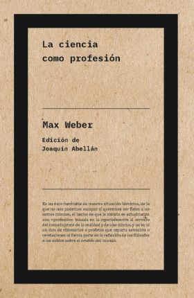 CIENCIA COMO PROFESION, LA