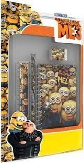 FUN SET WITH NOTEBOOK MINIONS