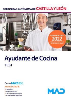 AYUDANTE COCINA TEST CASTILLA Y LEON