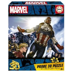 PUZZLE 300 MARVEL 3D LENTICULAR PUZ EDUCA