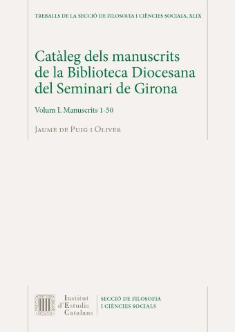 Catàleg dels manuscrits de la Biblioteca Diocesana del Seminari de Girona. Obra 