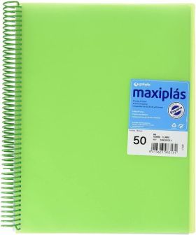 CARPETA MAXIPLAST 50 FUNDAS VERDE