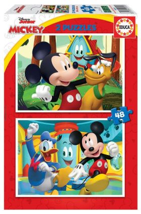 PUZZLE 2X48 MICKEY MOUSE FUN HOUSE EDUCA