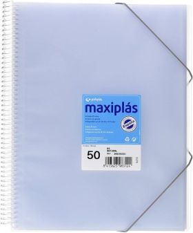 CARPETA MAXIPLAST 50 FUNDAS TRANSPARENTE