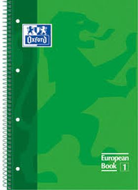 CUADERNO OXFORD A4 80H VERDE