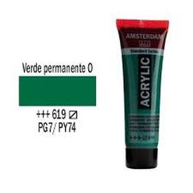 ACC TUBO 20ML VERDE PERMANENTE OSCURO 619