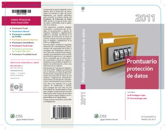 Prontuario protección de datos 2011