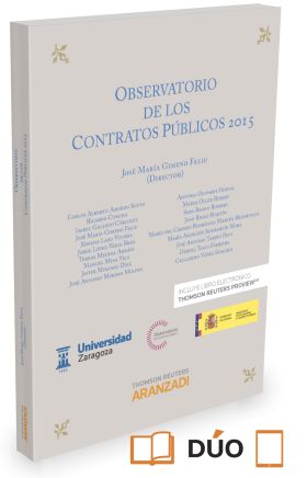 Observatorio de los contratos públicos 2015 (Papel + e-book) (EXPRES)