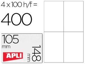 (100) ETIQUETAS A4 APLI 105,0X148,0