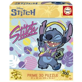 PUZZLE 300 STITCH 3D LENTICULAR PUZ EDUCA