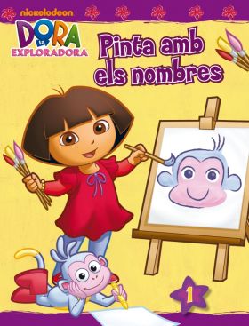 DORA LEXPLORADORA. ACTIVITATS - PINTA AMB ELS NOMBRES