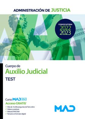 TEST CUERPO AUXILIO JUDICIAL ADMINISTRACION JUSTICIA