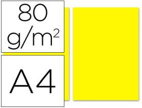 PAPEL COLOR LIDERPAPEL DIN A4 AMARILLO CLARO C. SUR - LIDERPAPEL