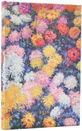 PAPERBLANKS AGENDA 2026 DP 12 / MONET’S CHRYSANTHEMUMS / MINI / HORIZONTAL