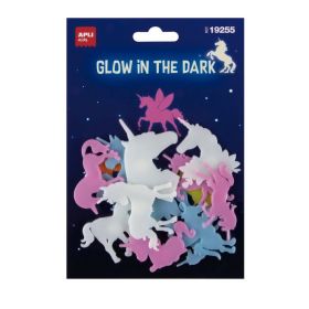 B.PEG.UNICORNIOS LUMINISCENTES COLOR 12U APLI