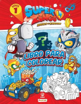 LIBRO PARA COLOREAR SUPERTHINGS SERIES 1