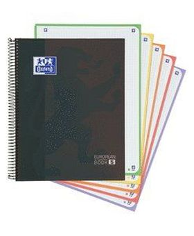 CUADERNO 5 OXFORD CLA A4+ 120H(50%) 5X5 CR TE NEGR