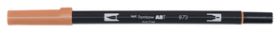 DUAL BRUSH-873 - ROTULADOR TOMBOW DOBLE PUNTA PINCEL. COLOR CORAL.