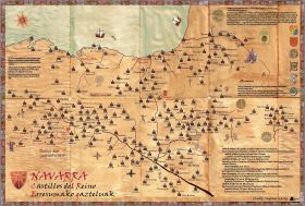 Mapa ""Navarra. Castillos del Reino - Erresumako gazteluak""