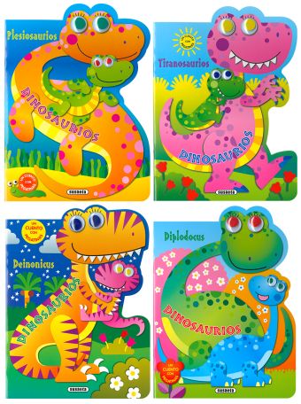 Mis dinosaurios con pegatinas (4 títulos)