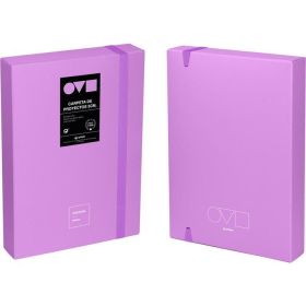 CAJA PROYECTO 5CM UNEQ MINIMAL LAVANDA GRAFOPLAS