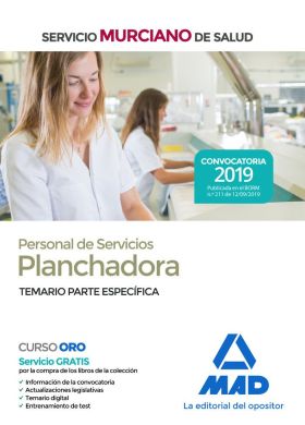 PERSONAL DE SERVICIOS, OPCIÓN PLANCHADORA. TEMARIO PARTE ESPECÍFICA