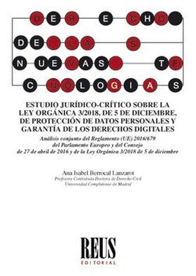 ESTUDIO JURÍDICO-CRÍTICO SOBRE LA LEY ORGÁNICA 3/2018, DE 5 DE DICIEMBRE, DE PRO