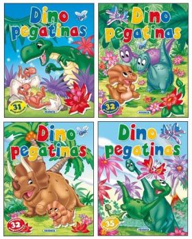 Dino pegatinas (4 títulos)