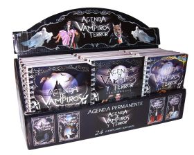 Estuche Agenda escolar permanente - Vampiros y terror (24 ejemplares)