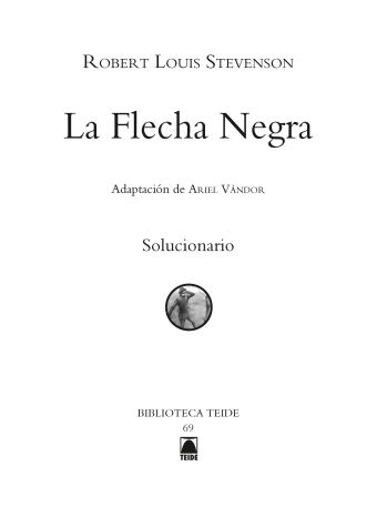 Solucionari. La flecha negra. Biblioteca Teide