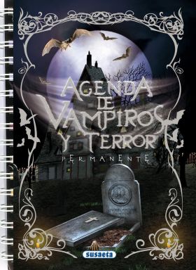 Agenda escolar permanente - Vampiros y terror