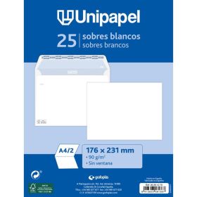 PQ.25 SOBRE BCO 176X231 90G T.SIL S.RECT GRAFOPLAS