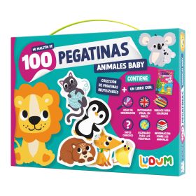 LUDUM - MALETIN 100 PEGATINAS - ANIMALES BABY