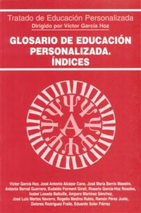 Glosario de educación personalizada. Índices