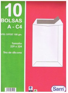 10 BOLSAS A-C4 229X324