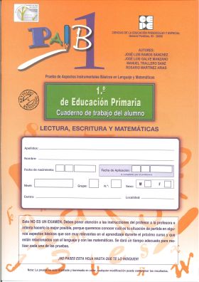 PAIB 1. Cuaderno de trabajo del alumno 1º de Primaria