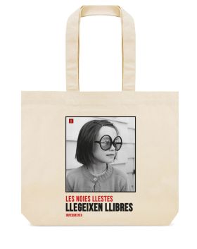 BORSA DE TELA. LES NOIES LLESTES LLEGEIXEN LLIBRES