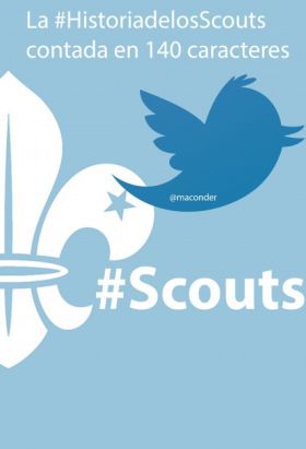 La historia de los Scouts contada en 140 caracteres