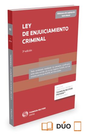 LEY DE ENJUICIAMIENTO CRIMINAL 2015 DUO