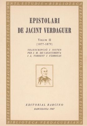 Epistolari de Jacint Verdaguer, II