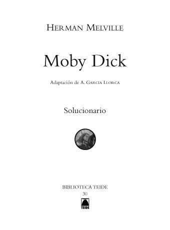 Guía didáctica. Moby Dick. Biblioteca Teide